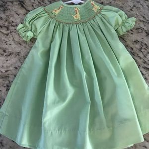 Smocked Giraffe dress